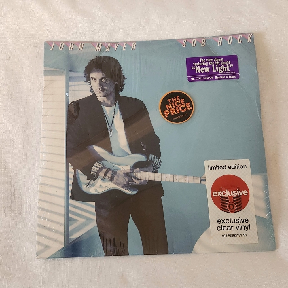 John Mayer Sob Rock Exclusive Limited Target Clear Colored Vinyl LP *Damaged*